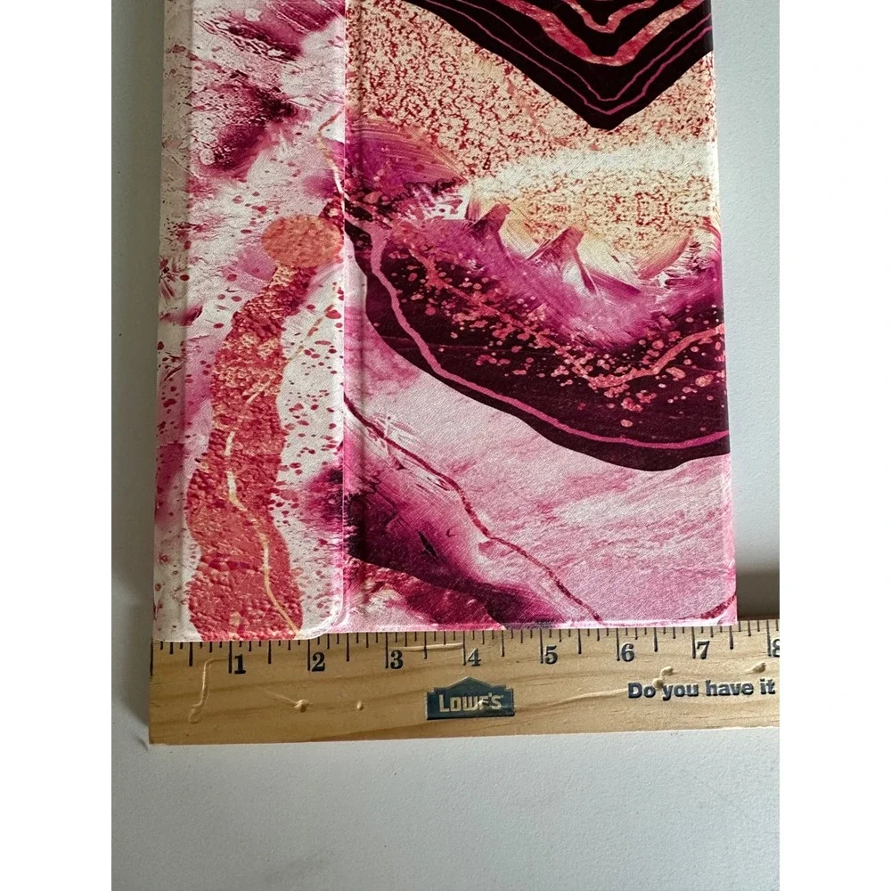 Pink Marble Wireless Bluetooth Keyboard Tablet Case Folio Cover
